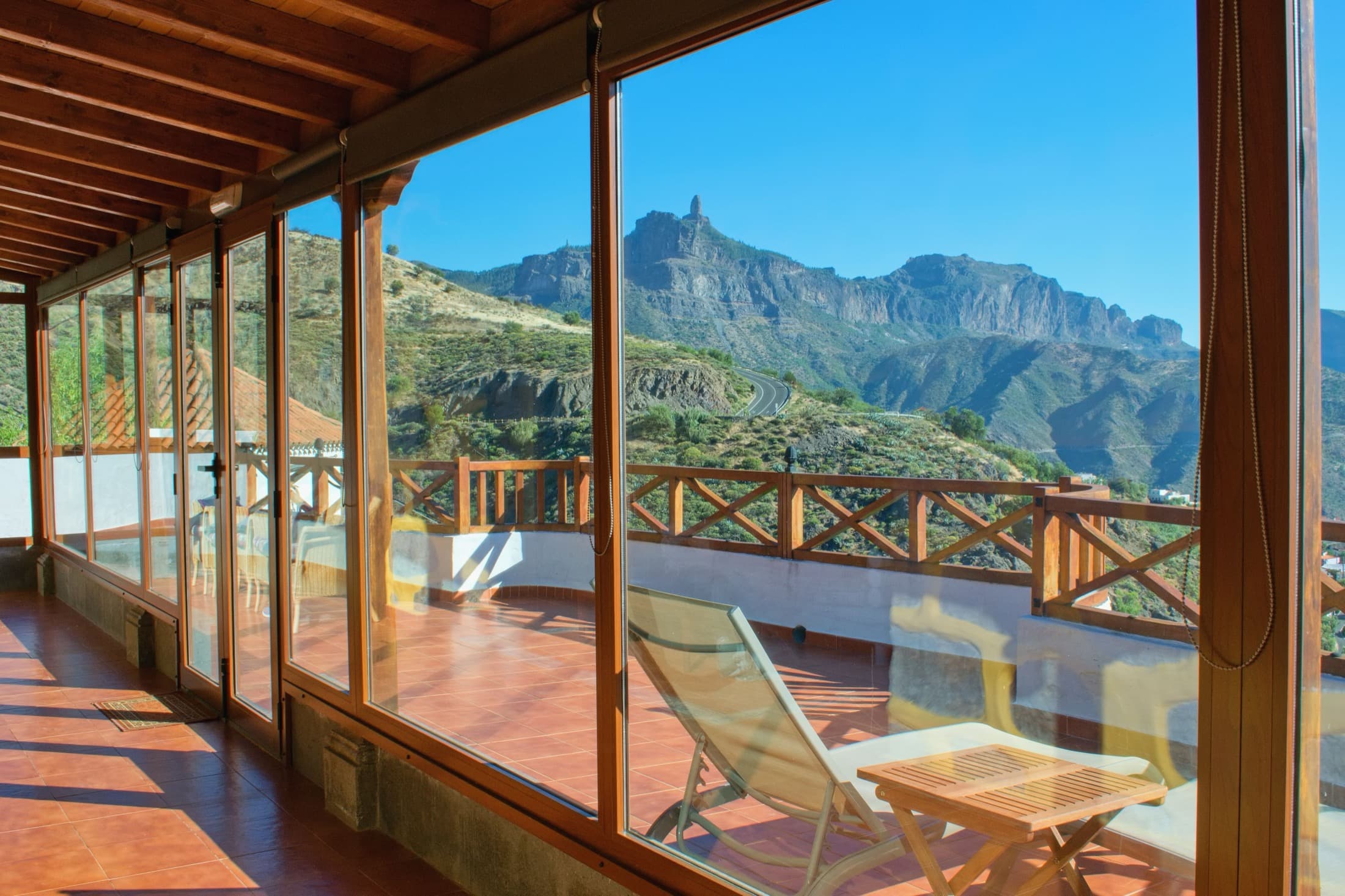 Short-term rental deck with a mountain view in Washington
